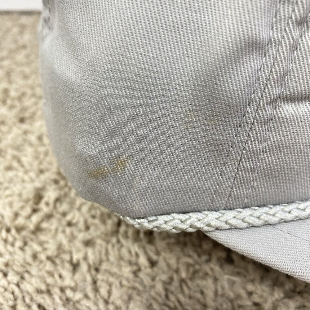 Vtg‎ Voyager Cannon Sline Trucker Snapback Hat Gray Roped Yellow Patch Cap USA - Picture 9 of 12